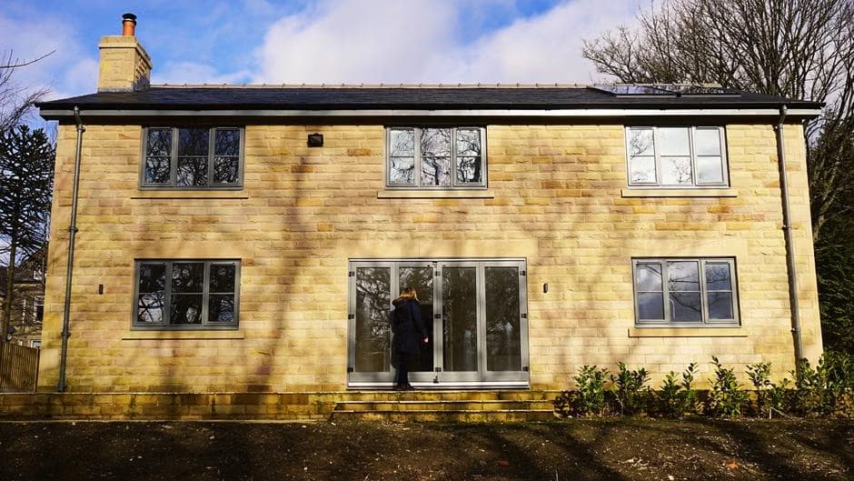 Stone-fronted detached house at Moseley Gardens